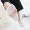 New summer thin glass fiber women's socks, patterned shallow water crystal fiber women's socks, invisible anti-slip breathable invisible sock cover Specification image
